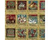 12 Days of Christmas Small Panels 8cm x 10 cm Gold Embossed